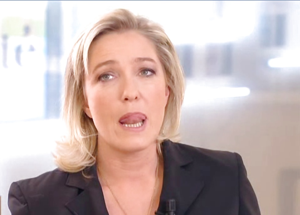 Licking the boots of conservative Marine Le Pen #39593265