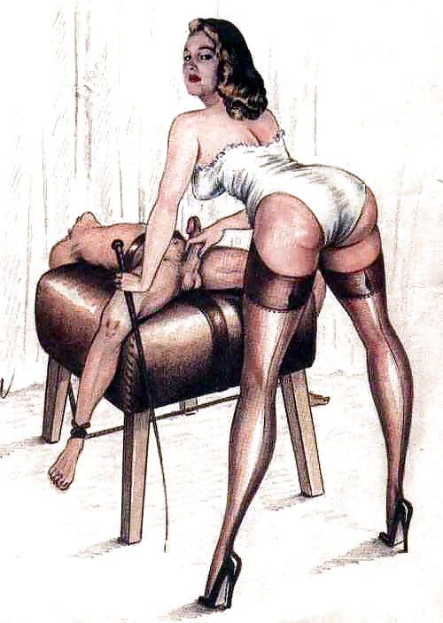 Erotic Vintage Drawings #32962614