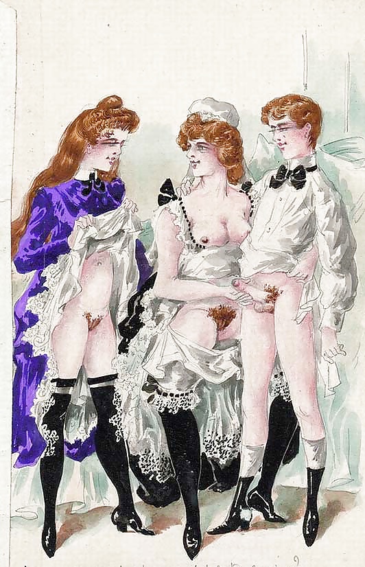 Erotische Vintage-Zeichnungen #32962672