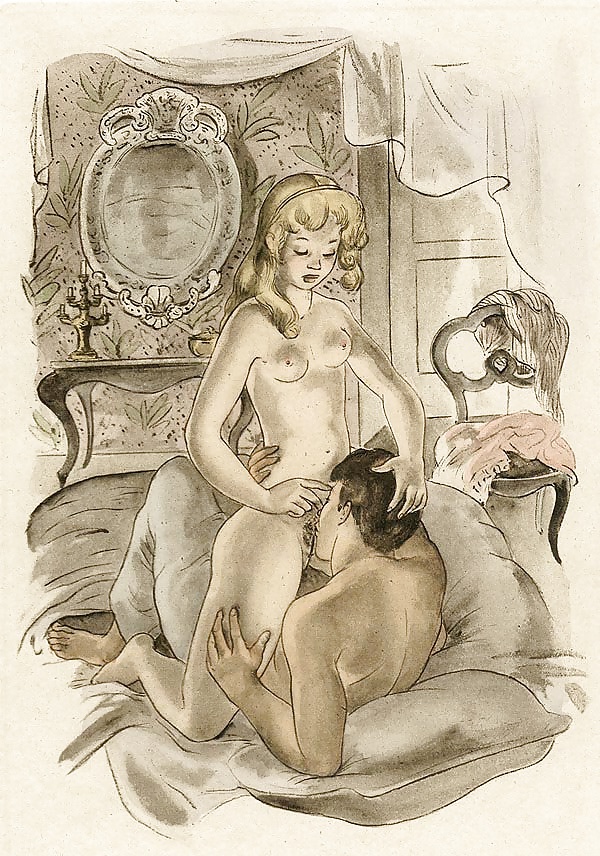 Erotic Vintage Drawings #32962674