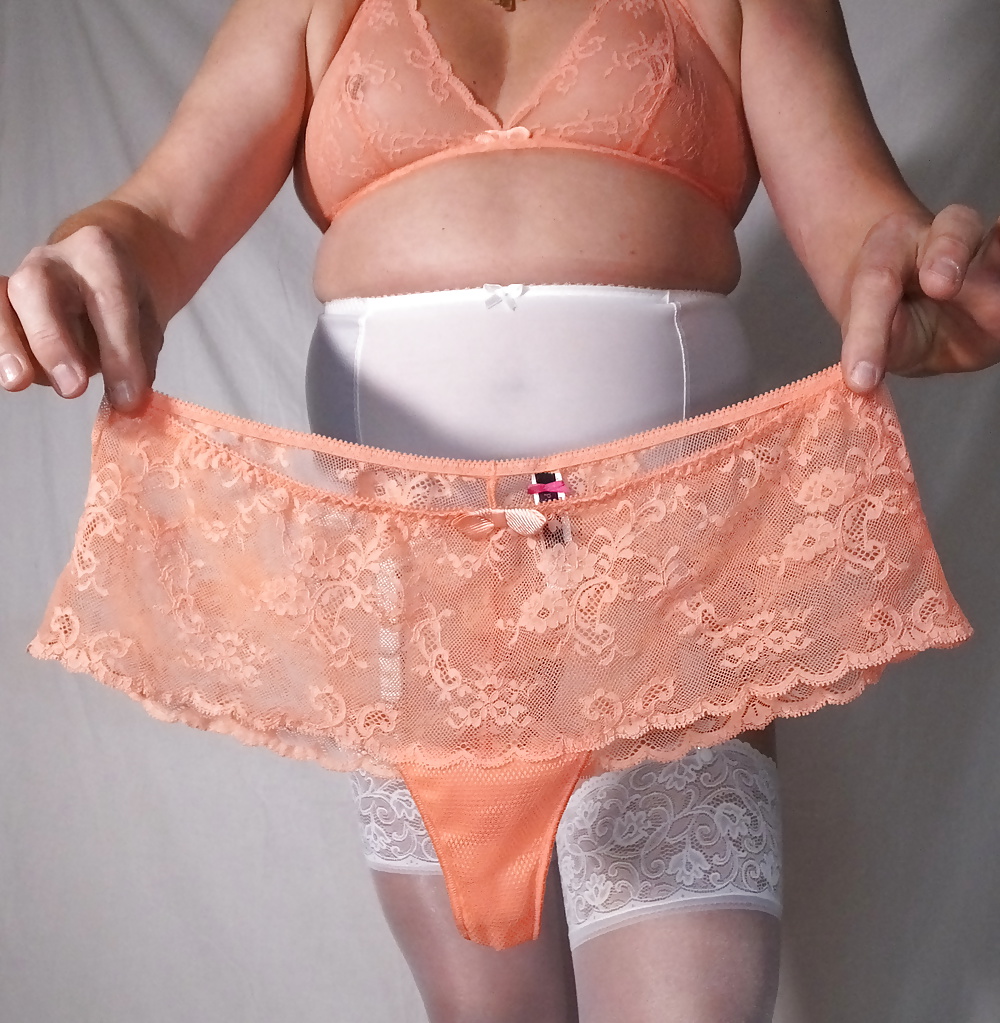 Shemale and Crosdressser Orange Panty #38886153