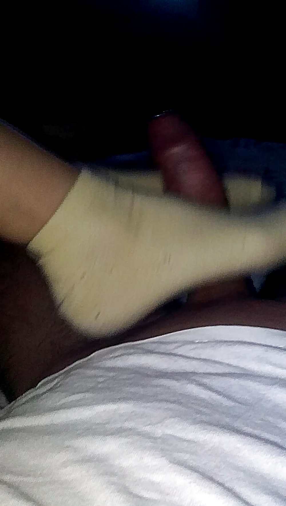 My girlfriend s feet and extreme hot footjob yellow socks #26463504