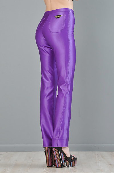 PURPLE SPANDEX DISCO PANTS #31484439