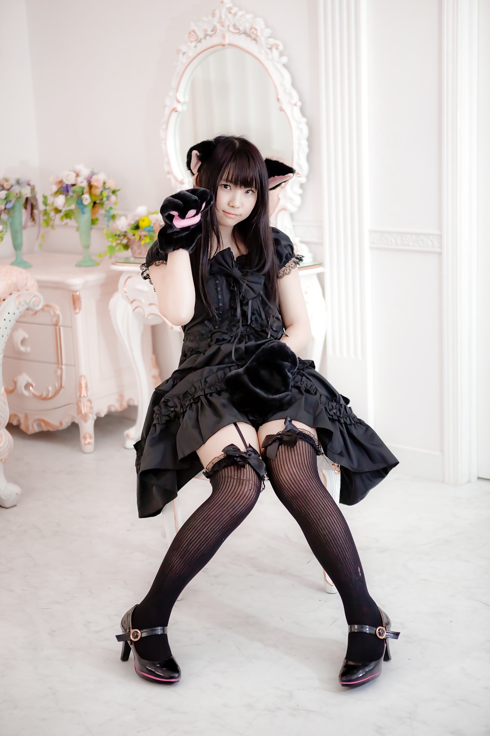 Asian Cosplay in black #26337742