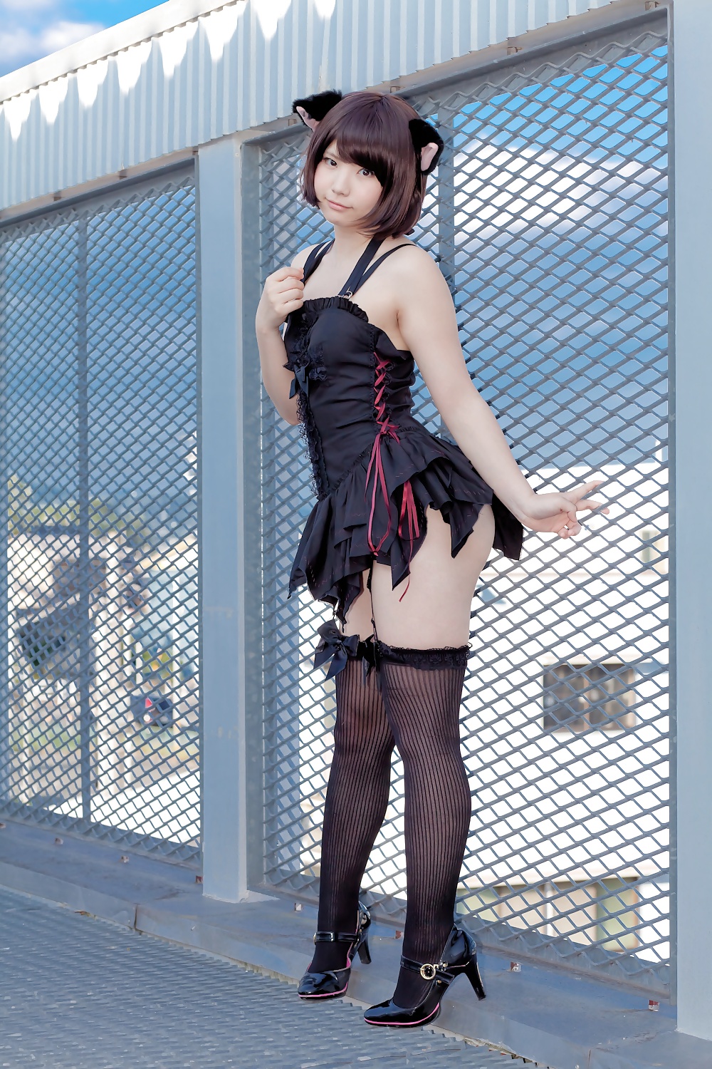 Asian Cosplay in black #26338096