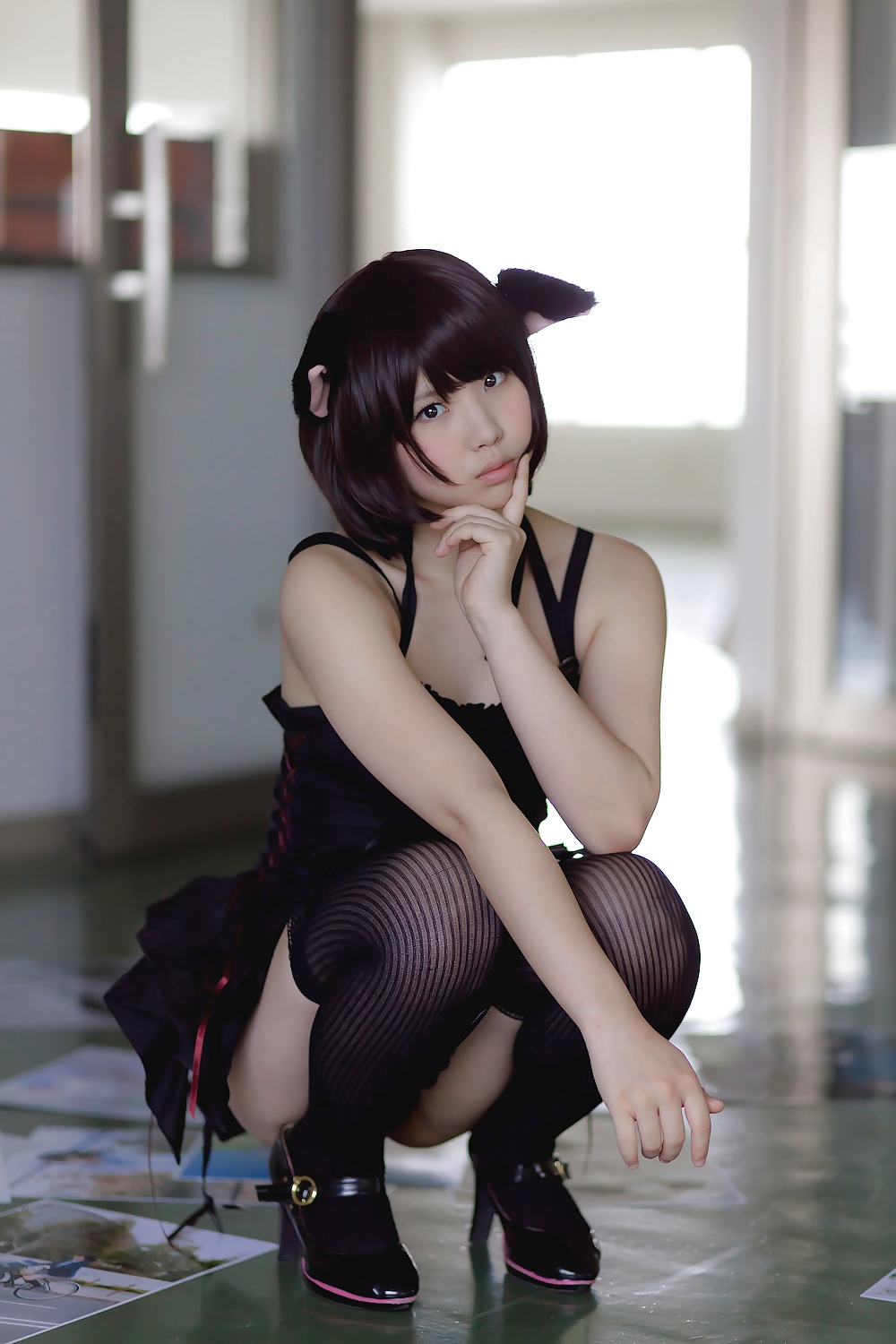 Asian Cosplay in black #26338241