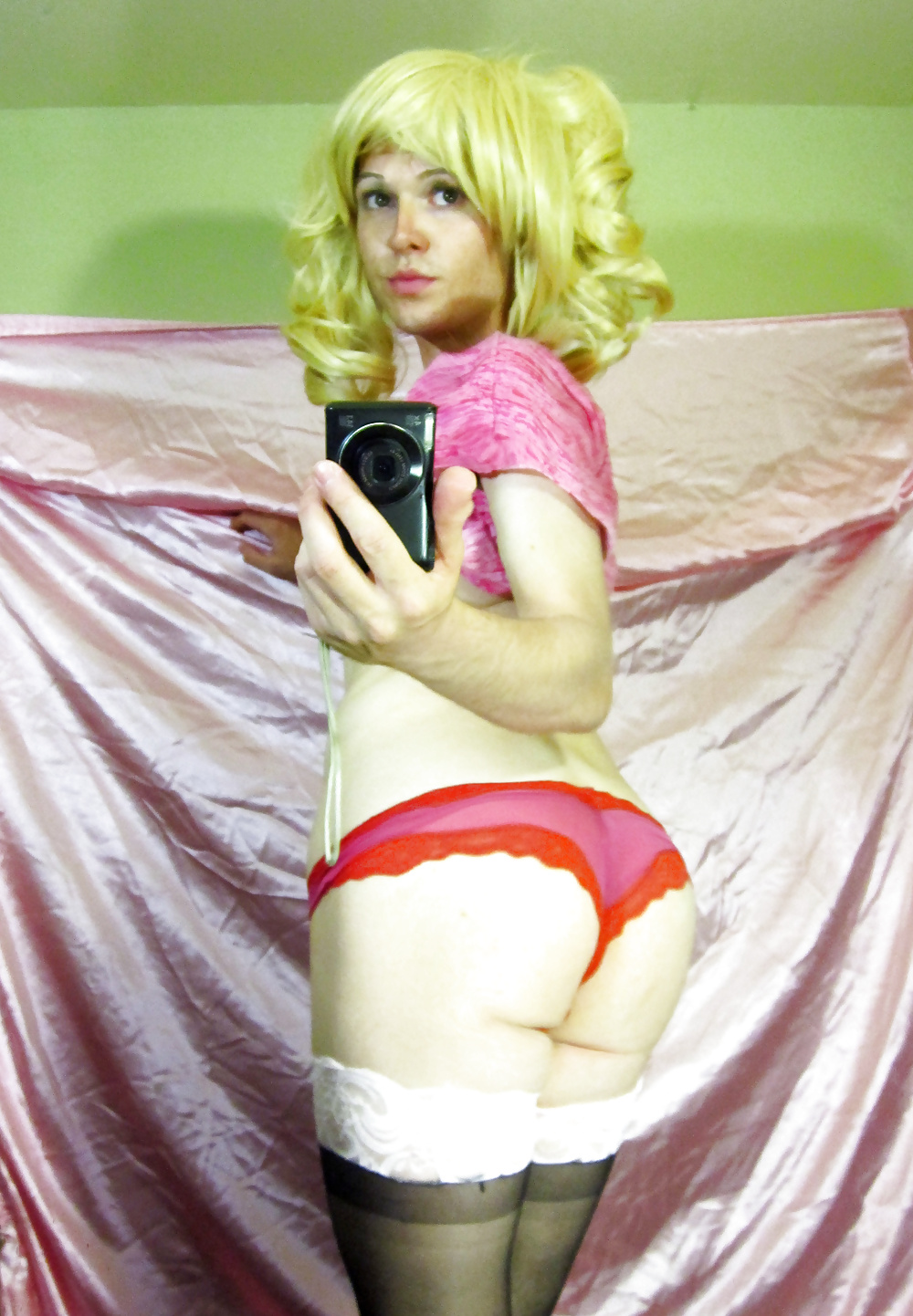 New sissy pics ! blonde pigtails and cocksucking (: #29783874