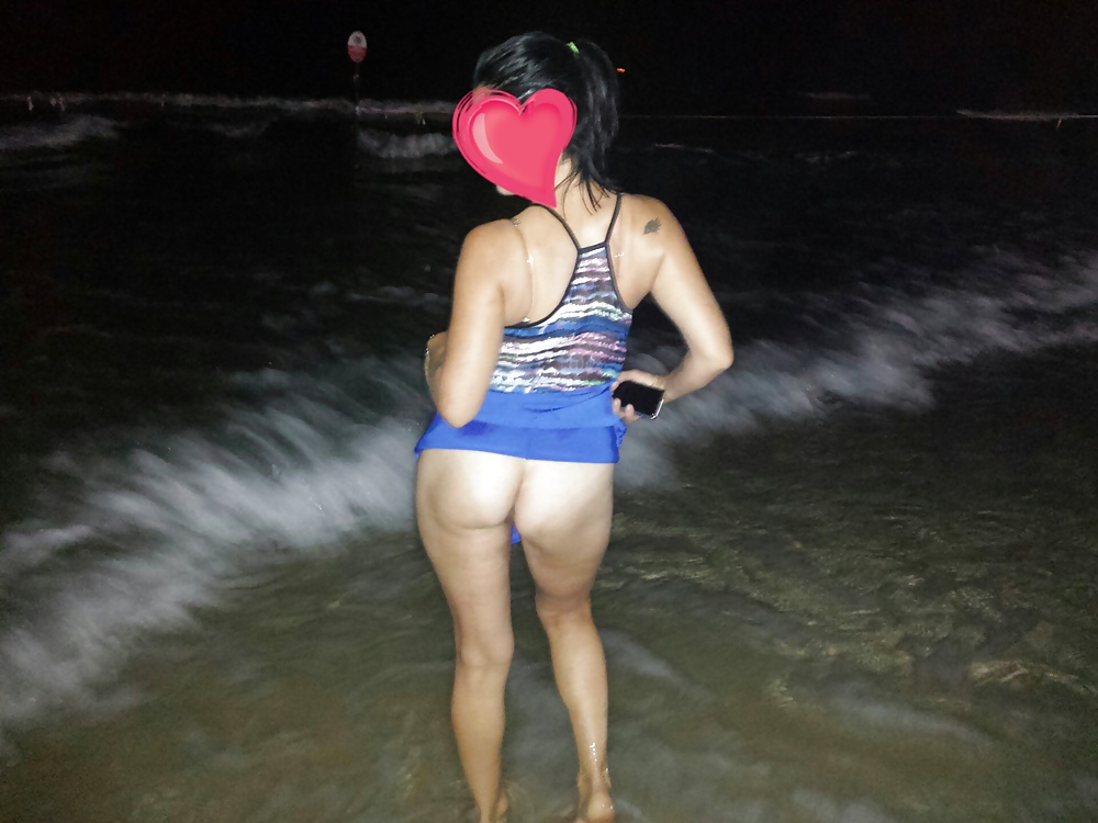 Nude on a public beach #27644716