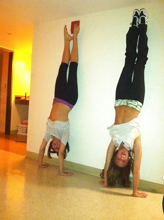 Girls in yoga pants #25904727