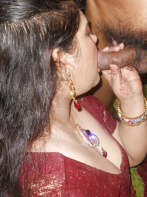 Desi Indian Newly married woman giving blowjob #30354517