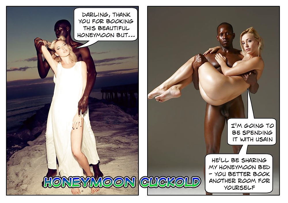 Interracial Captions - Honeymoon Cuckold. #35167309