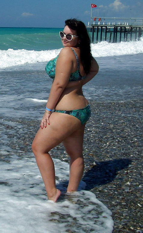 Plump curvy babes in the beach #24024140