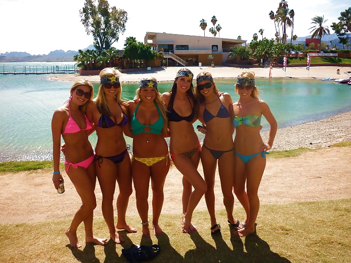 Slutty sorority girls on Spring Break. #40140558