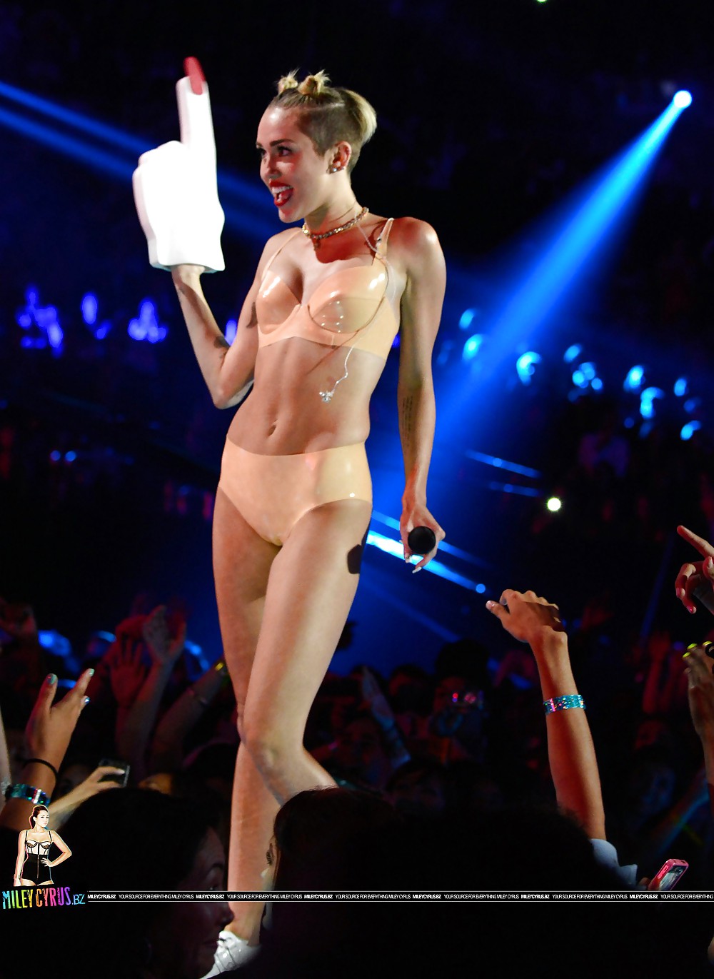 Sexy Naughty Miley Cyrus on MTV VMAs August 2013  #23522161