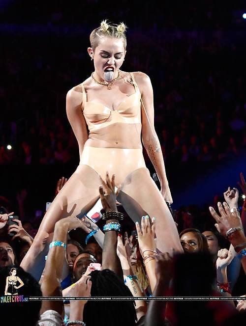 Sexy Naughty Miley Cyrus on MTV VMAs August 2013  #23522228