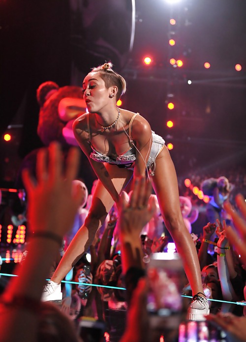 Sexy Naughty Miley Cyrus on MTV VMAs August 2013  #23522254