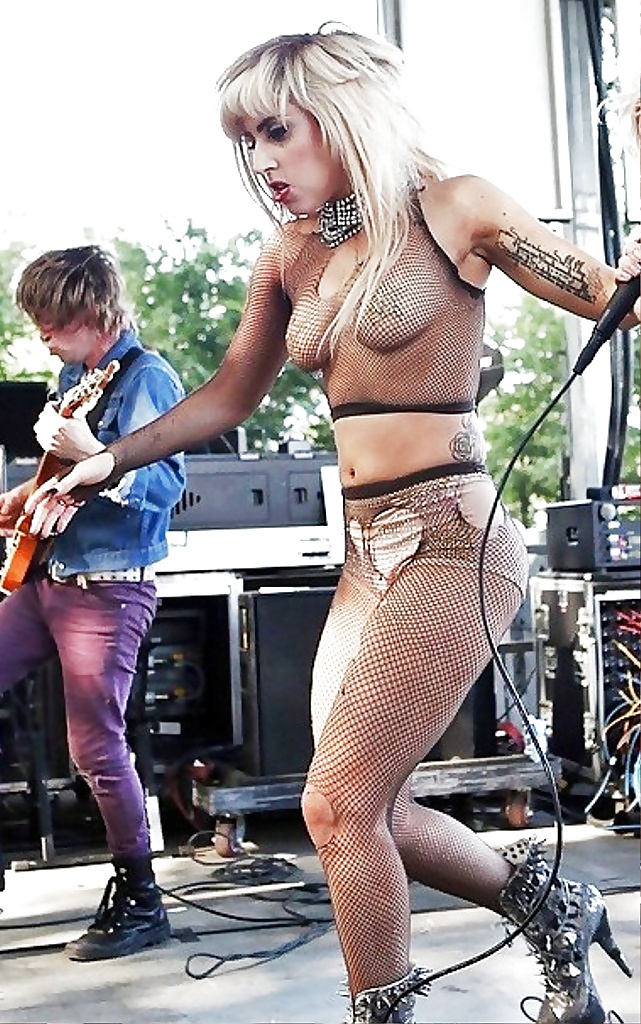 Sexy horny Lady Gaga topless in open-air concert #25918485