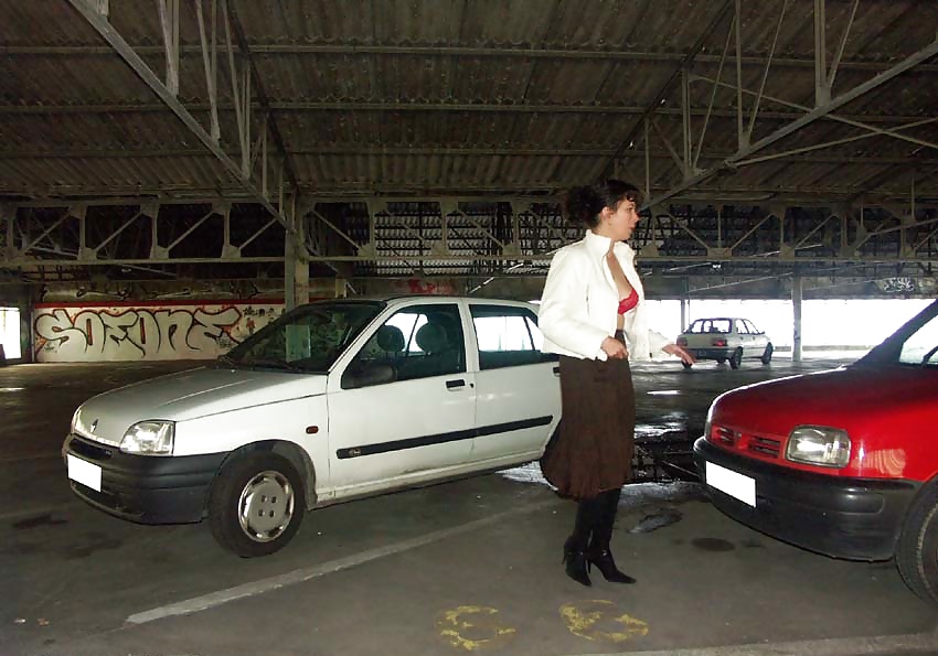 FRENCH NADINE flashing in a parking lot 2005 #25088305