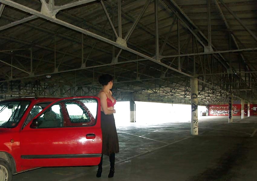 FRENCH NADINE flashing in a parking lot 2005 #25088322
