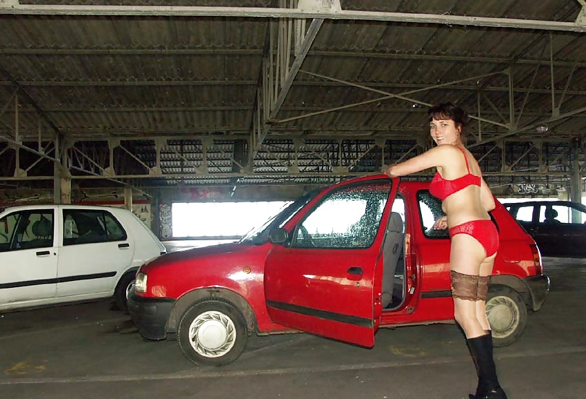 FRENCH NADINE flashing in a parking lot 2005 #25088339