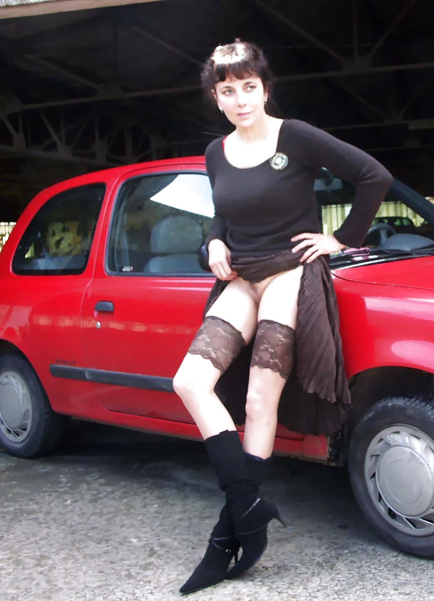 FRENCH NADINE flashing in a parking lot 2005 #25088644