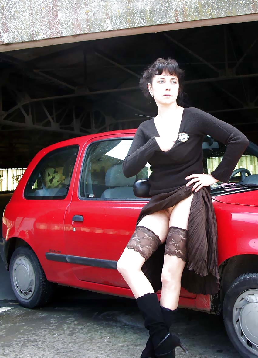 FRENCH NADINE flashing in a parking lot 2005 #25088653