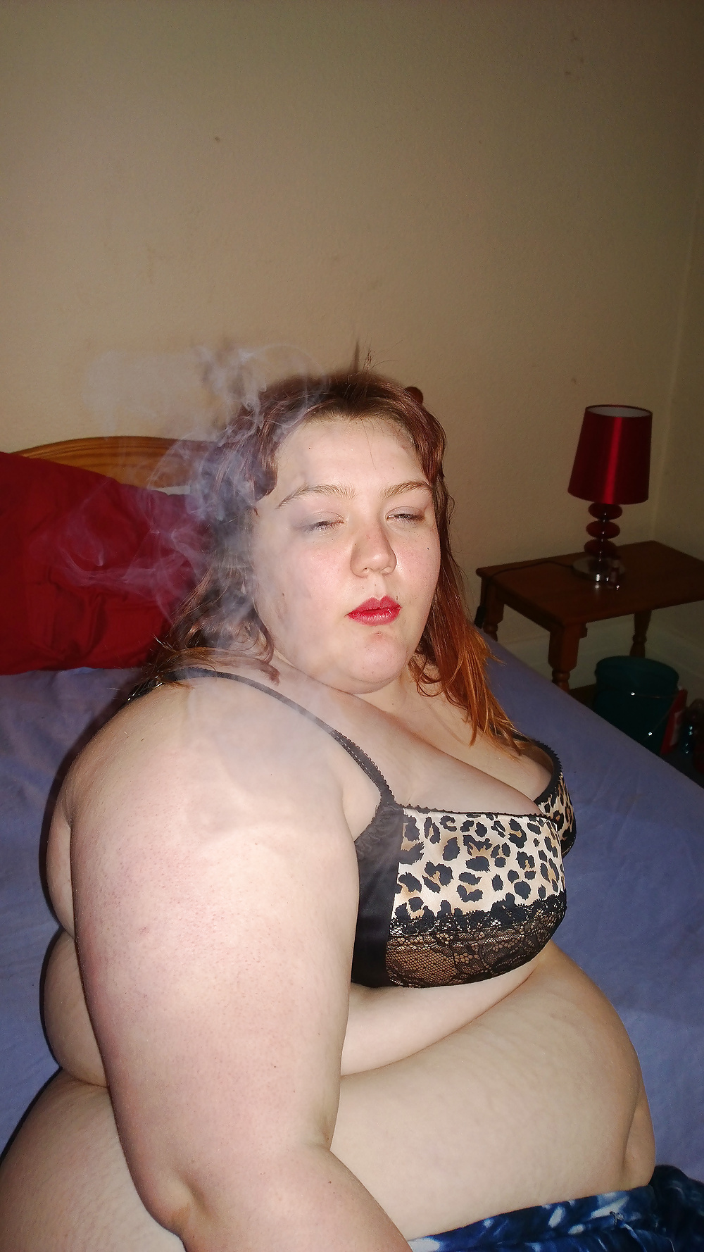 Tim Tess 24 Hairy BBW, Bed, Orgasm Control and Smoke #34601236