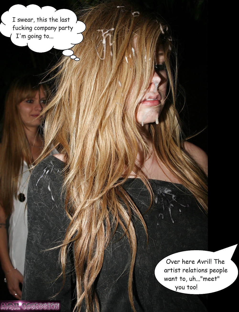 アヴリル・ラヴィーン（Avril Lavigne）のザーメン写真とぶっかけ（bukkake） #4
 #39260569