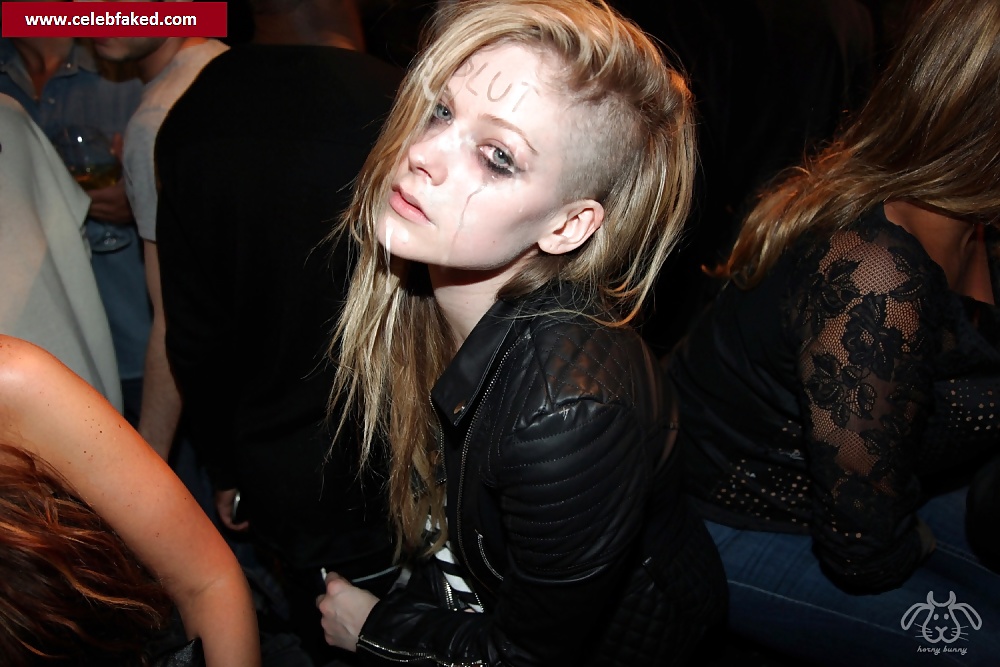 アヴリル・ラヴィーン（Avril Lavigne）のザーメン写真とぶっかけ（bukkake） #4
 #39260596