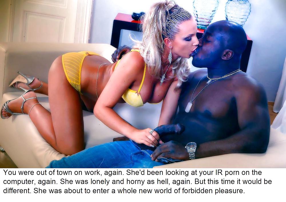 Captioned Interracial Slut Wife #23344622