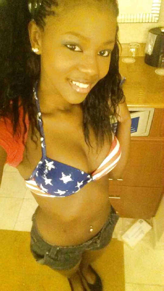 Black girl in bikini. Young sexy.  #30493114