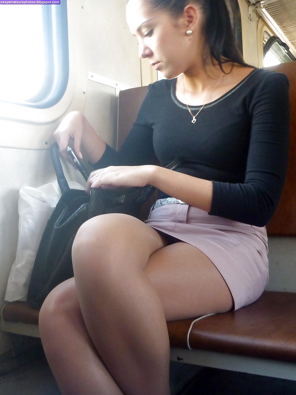 Sexy girls on bus #33260667