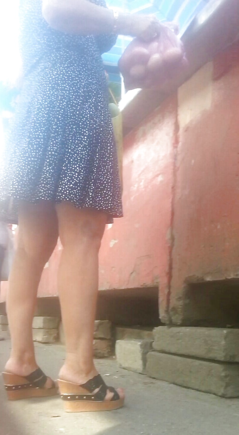 Spy sexy mature skirt and feet romanian #40047955