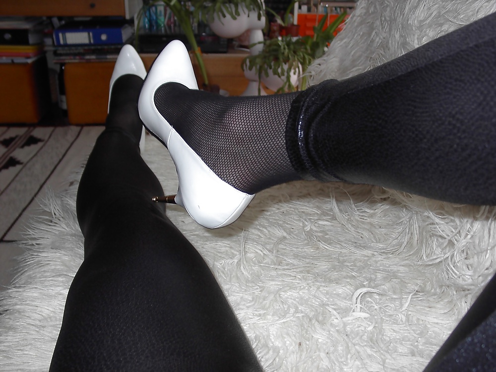 My 5 inch Stiletto Heel SexyShoes - White queenly Pumps #28665931