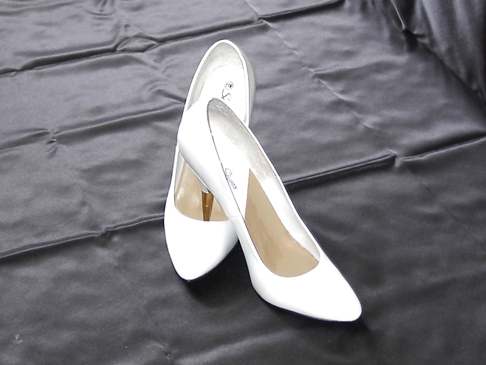 My 5 inch Stiletto Heel SexyShoes - White queenly Pumps #28665960