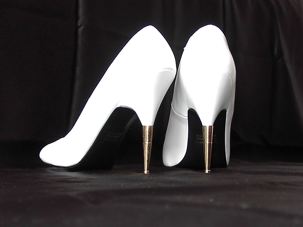 Mes 5 Pouces Talon Aiguille Sexyshoes - Blanc Pompes De Reine #28665966