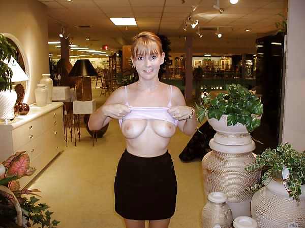 Babes flashing in public stores #25235932