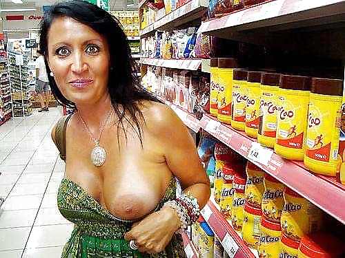 Babes flashing in public stores #25235971