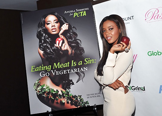 Angela Simmons PETAs Neues Gehen Vegetarier #36975704