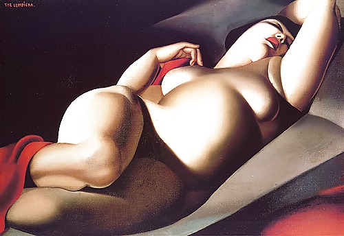 Erotic Art Deco Painting of Tamara de Lempicka #36635970