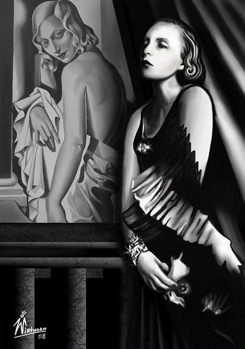 Pittura erotica art deco di tamara de lempicka
 #36636008