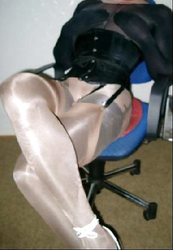 Rubber Ballet Boots Layers Nylon Pantyhose Hood Mask Corset #23869816