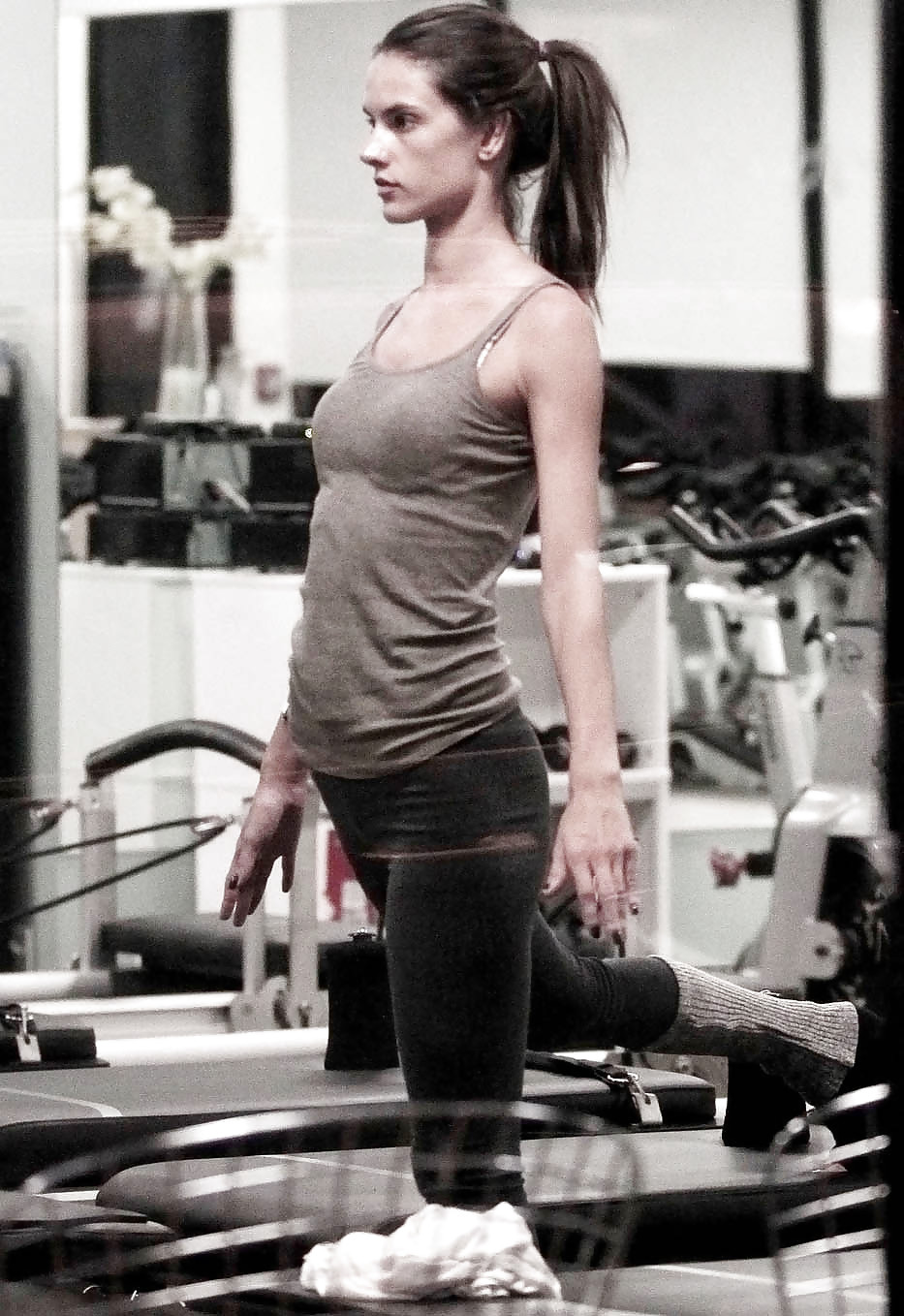 Alessandra Ambrosio - Tightens Things Up