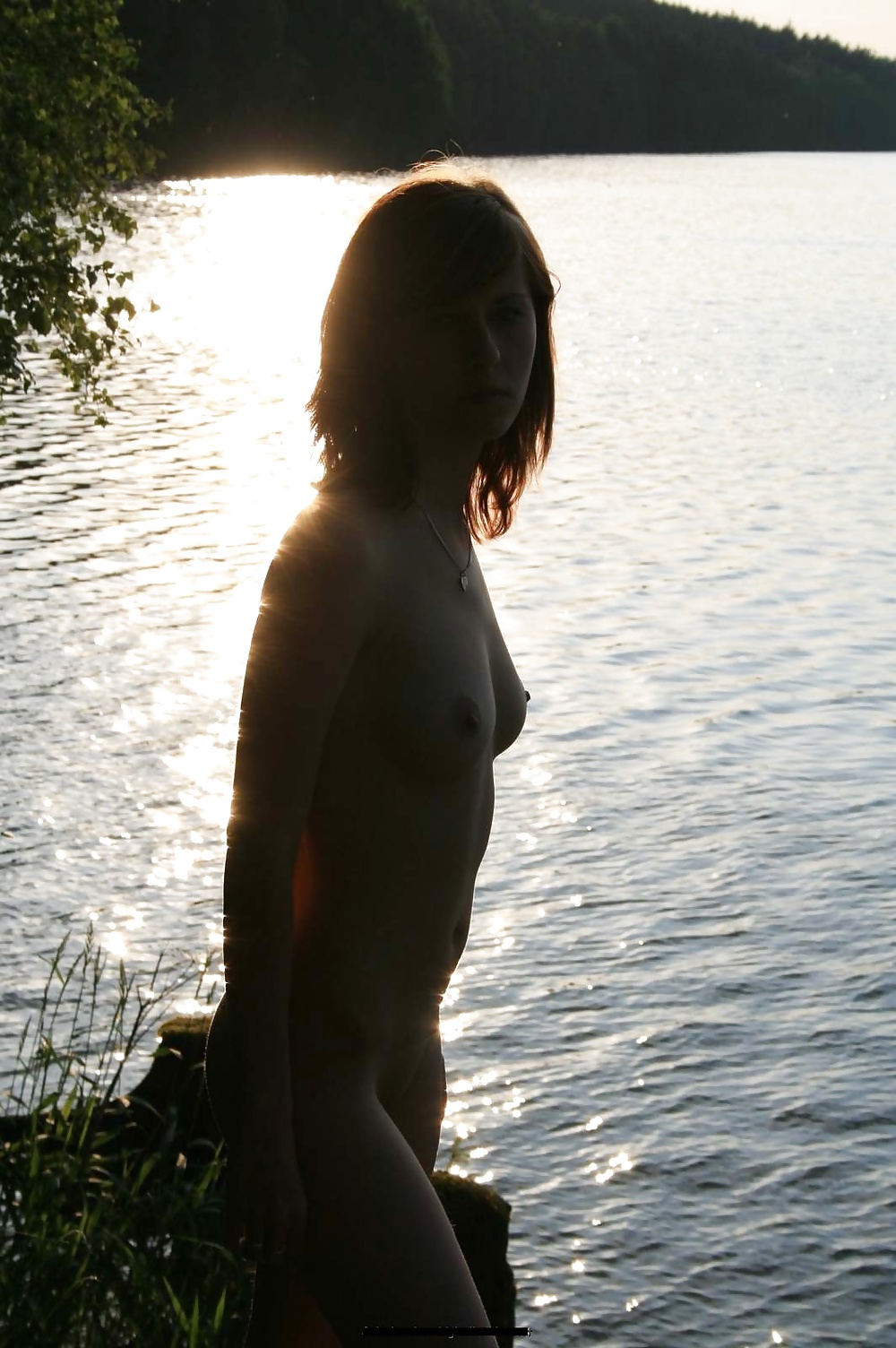 Sexy Brunette at the lake #28196204