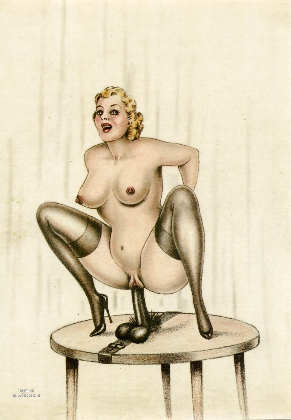 Vintage Erotic Drawings 22 #30272297