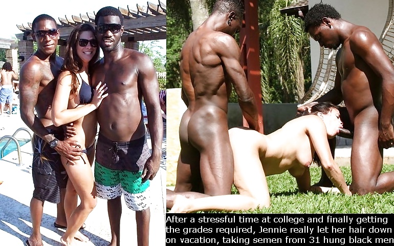 Interracial Cuckold Wife and Black Neighbor Caps IR
