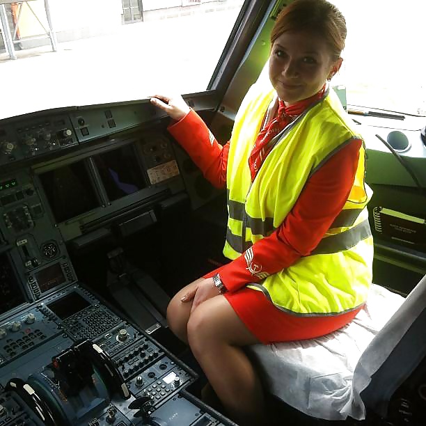 Stewardess Und Airhostess In Nylons #32758371