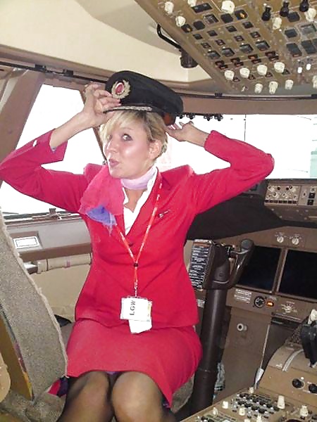 Stewardess Und Airhostess In Nylons #32758385