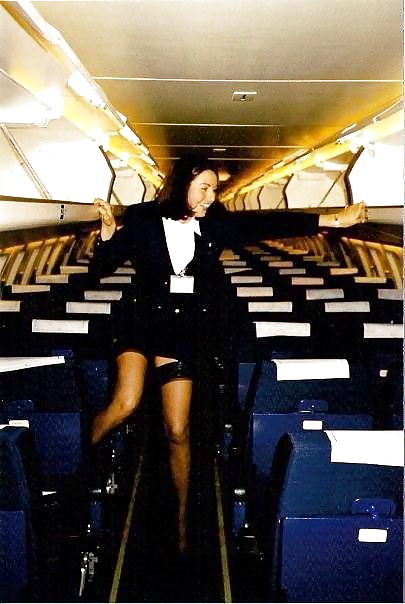 Stewardess and Airhostess in Nylons #32758397