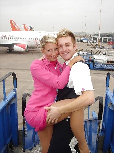 Stewardess and Airhostess in Nylons #32758456